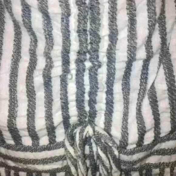 American Eagle Pinstripe Romper One Piece stripes Size XS - Picture 5 of 14